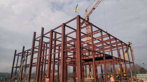 CKS строит первый в Украине университет из стального каркаса в Мариуполе