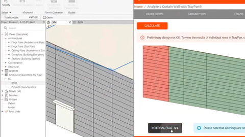 Розрахунок сендвіч-панелей Ruukki інтегрований в Revit